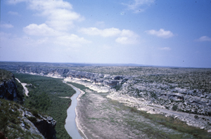 Der Pecos Fluss in Texas.